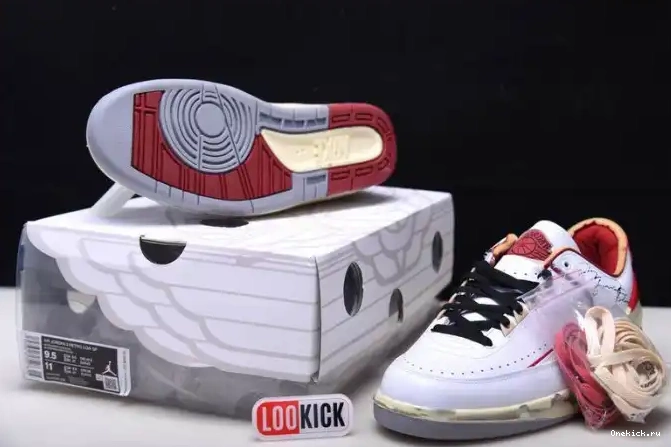 One Kick Retro White Low Red Jordan Off-White SP DJ4375-106 2 0520